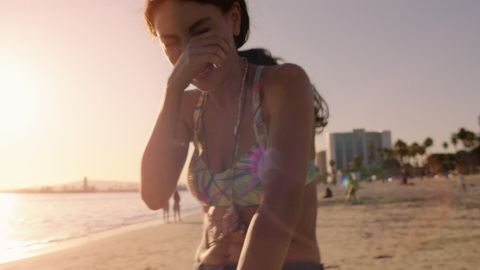 Hottest Molly Scenes. Bikini, brunette, laughing. 961251