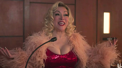 Hottest Tiffany Valentine / Jennifer Tilly / Tiffany Doll Scenes. Sexy, blonde, cleavage. 993357