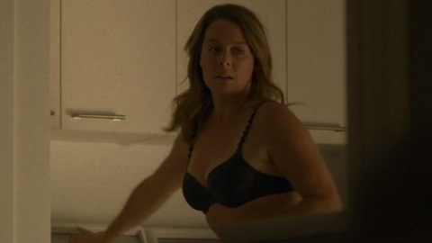 Hottest Anne-Marie Lerclerc Scenes. Underwear, SFW, black bra. 963771