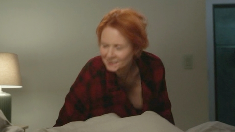 Hottest Miranda Hobbes Scenes. Sexy, down shirt, downblouse. 990285