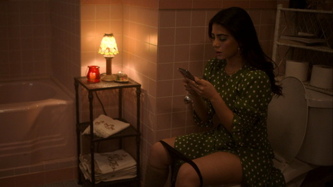 Hottest Lily Diaz Scenes. Underwear, black panties, on toilet. 964611