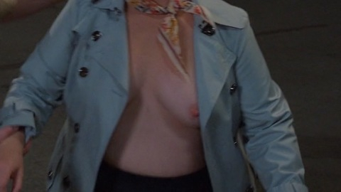 Nudes of Abigail Mapleworth from Mapleworth Murders. Breasts, blue jacket, breasts under coat. 965706