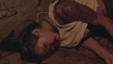 Nudes of Alelí from El marginal. Breasts, Tattoos, bloody. 967008