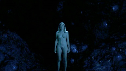 Nudes of Elena from Feria: The Darkest Light. Breasts, Bush, blue light, cave. 967920