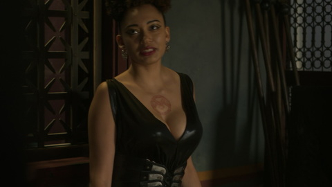 Britannia's Sexiest Scenes with Charde Pinnock. Sexy, chest tattoo, cleavage. 968256