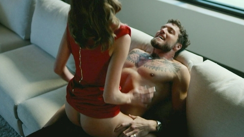 Lili Simmons Naked in Power Book IV: Force. Butt, red dress, sex. 992677