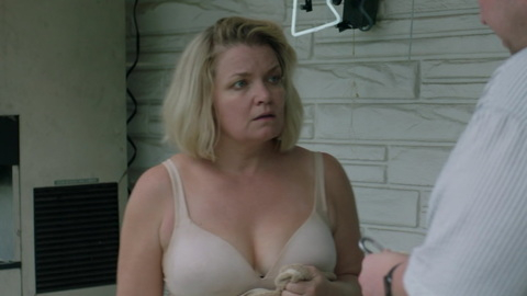 Somebody Somewhere's Sexiest Scenes with Mary Catherine Garrison. Underwear, blanket around body, cleavage. 969930