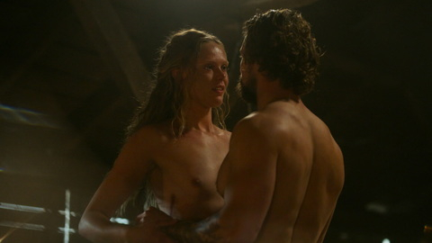 Nudes of Freydis Eriksdotter from Vikings: Valhalla. Breasts, Sexy, bedroom, blonde. 970638
