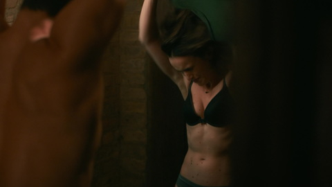 Suspicion's Sexiest Scenes with Elizabeth Henstridge. Underwear, black bra, brunette. 970674