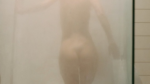 Charlotte Le Bon Naked as Ann. Butt, blonde, one leg. 971205