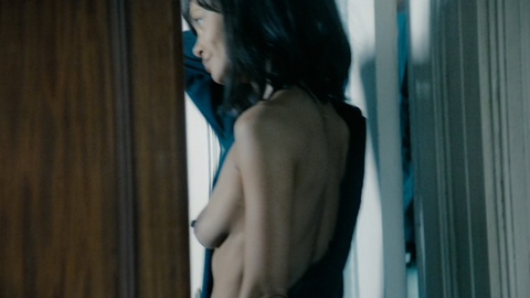 Nudes of Celia Harrison from All the Old Knives. Breasts, doorway, hard nipple. 973638
