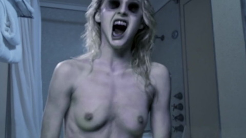 Gigi Gustin Naked as Shower Ghost (as Gloria 'Gigi' Gustin). Breasts, Horror, bathroom. 974757