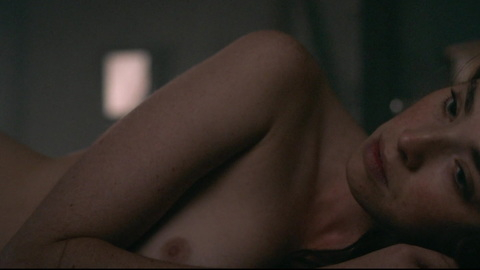 Freya Mavor Naked as Annette. Breasts, cleavage, dark. 974955