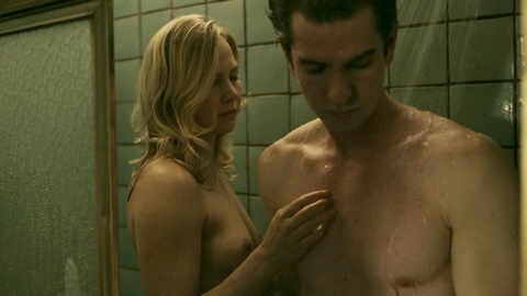 Adelaide Clemens Naked as Rebecca Pyre. Breasts, couple in shower, shower. 975423