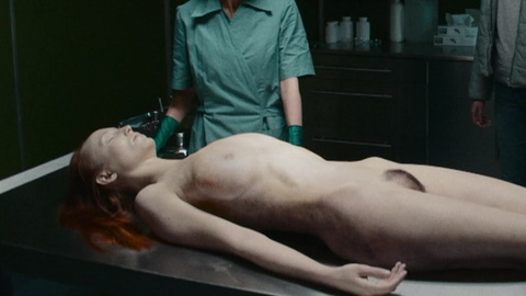 Tiia Ennala Naked as Deceased Woman in Morgue. Breasts, Bush, autopsy, corpse. 977181