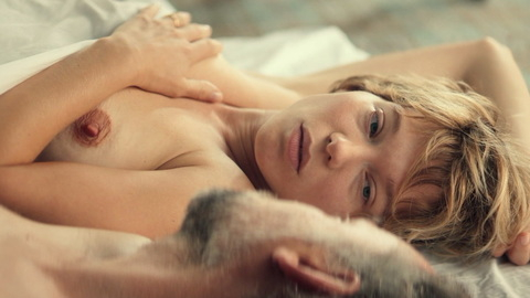 Léa Seydoux Naked as L'amante anglaise. Breasts, after sex, blonde. 977583
