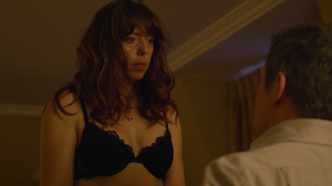 Ten Percent's Sexiest Scenes with Rebecca Humphries. Underwear, black bra, cleavage. 977862