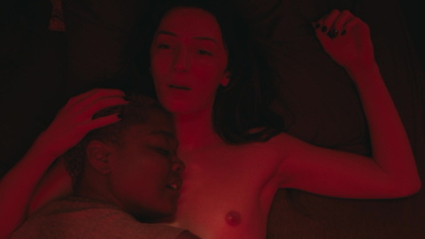 Nudes of Ruthie from Queer as Folk. Breasts, Lesbian, Sexy, in bed, left breast. 978258