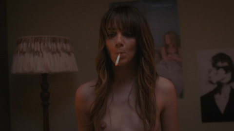 Nudes of Maggie from Everything I Know About Love. Breasts, brunette, cigarette. 978450