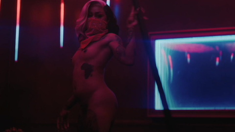 Gail Bean Naked in P-Valley. Breasts, Sexy, Tattoos, bandana. 978884