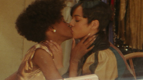 Sexiest Gracie Marie Bradley Scene in Beauty. Lesbian, earrings, gold dress. 979249