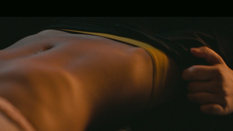 Sexiest Larissa Sirah Herden Scene in King of Stonks. Sexy, Underwear, pulling off pants, yellow panties. 979402