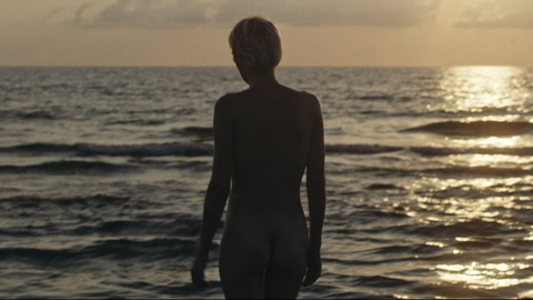 Bebe Sesitashvili Naked in Wet Sand. Butt, Sexy, Skinny Dipping, beach. 979603