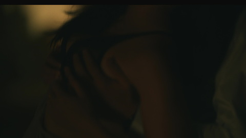 Hottest Melissa Barrera Scene in Keep Breathing. Underwear, black bra, close up. 979874
