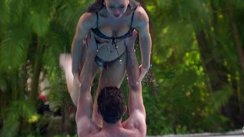 Hottest Herself Scenes. Bikini, held up, pool. 981021