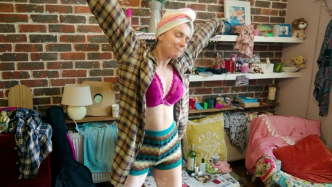 Hottest Eve Hewson Scene in Bad Sisters. Sexy, Underwear, arms up, bra. 980714