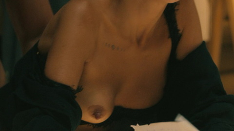 Emi from The Next 365 Days Naked. Breasts, black bra, black lipstick. 980417
