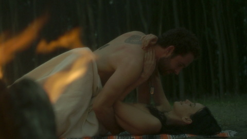 Milena Smit Nude as Nico. Breasts, Sexy, beach, campfire. 980438