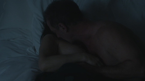 Juliette Binoche Naked in Fire. Breasts, bed, man/woman. 980473