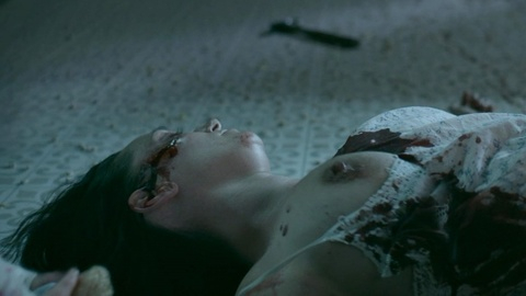 Nudes of N/A from American Horror Stories. Breasts, blood, breasts over bra. 980694