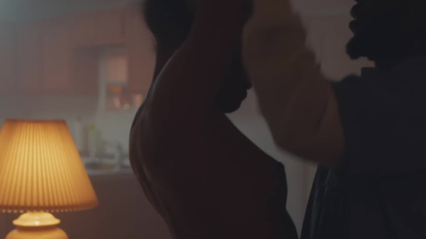 Nudes of Self from We Cry Together. Breasts, dark, living room. 980796