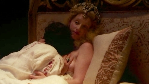 Sexiest Diane de Poitiers Scenes. Sexy, hand on breast, in bed. 980944