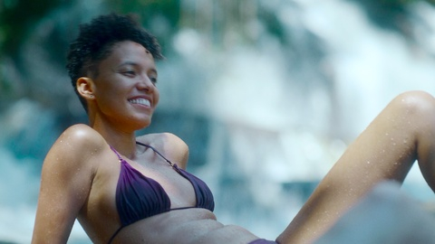 Hottest Thais Lago Scene in The Forgotten Valley. Bikini, Sexy, cleavage, jungle. 981776