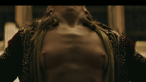 Kate Dickie Naked in Matriarch. Breasts, black liquid, close up. 981817