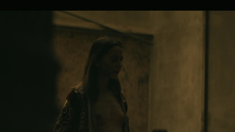 Kate Dickie Nude as Celia. Breasts, mature, open robe. 981818
