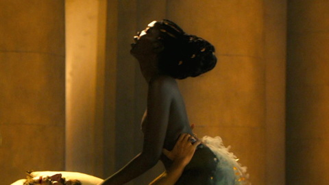 Nudes of The Queen of Sheba from Three Thousand Years of Longing. Breasts, bed, man/woman. 982584