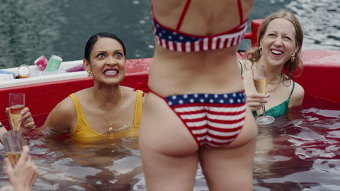 The People We Hate at the Wedding's Sexiest Scenes with Kristen Bell. Bikini, american flag bikini, butt cheeks. 982632
