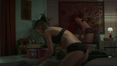 The Bad Guy's Sexiest Scenes with Selene Caramazza. Sexy, Underwear, black bra, black panties. 983082