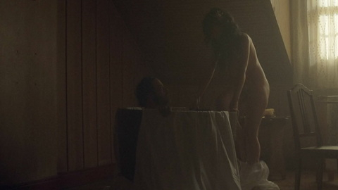 Julia Ianina Naked as Irene. Breasts, Bush, brunette, getting into bath. 983115