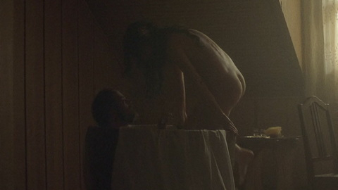 Irene from The Forgotten Valley Naked. Butt, brunette, getting into bath. 983117