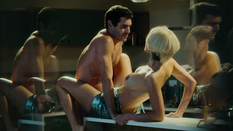 Débora Nascimento Naked as Miranda. Breasts, Sexy, blonde wig, hard nipple. 983307