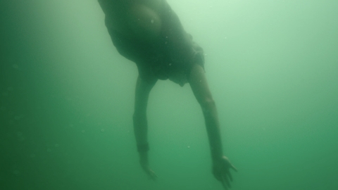 Giordana Marengo Naked in The Lying Life of Adults. Breasts, swimming, underwater. 983341