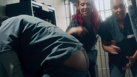 Jeanette Branch Naked in Reach Me. Butt, close-up, pants pulled down. 983731