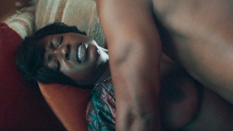 Christine Horn Naked in BMF. Breasts, couch, man on top. 984829
