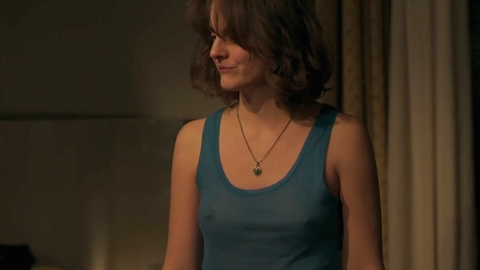 Noémie Merlant Naked in One Year, One Night. Breasts, bed room, bedroom. 984895