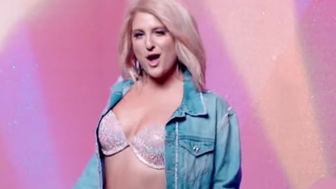 Sexiest Meghan Trainor Scene in No Excuses. Sexy, bra top, jean jacket. 984949
